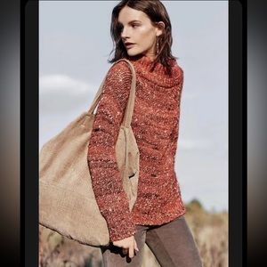 Anthropologie Moth Funnel Neck Sweater